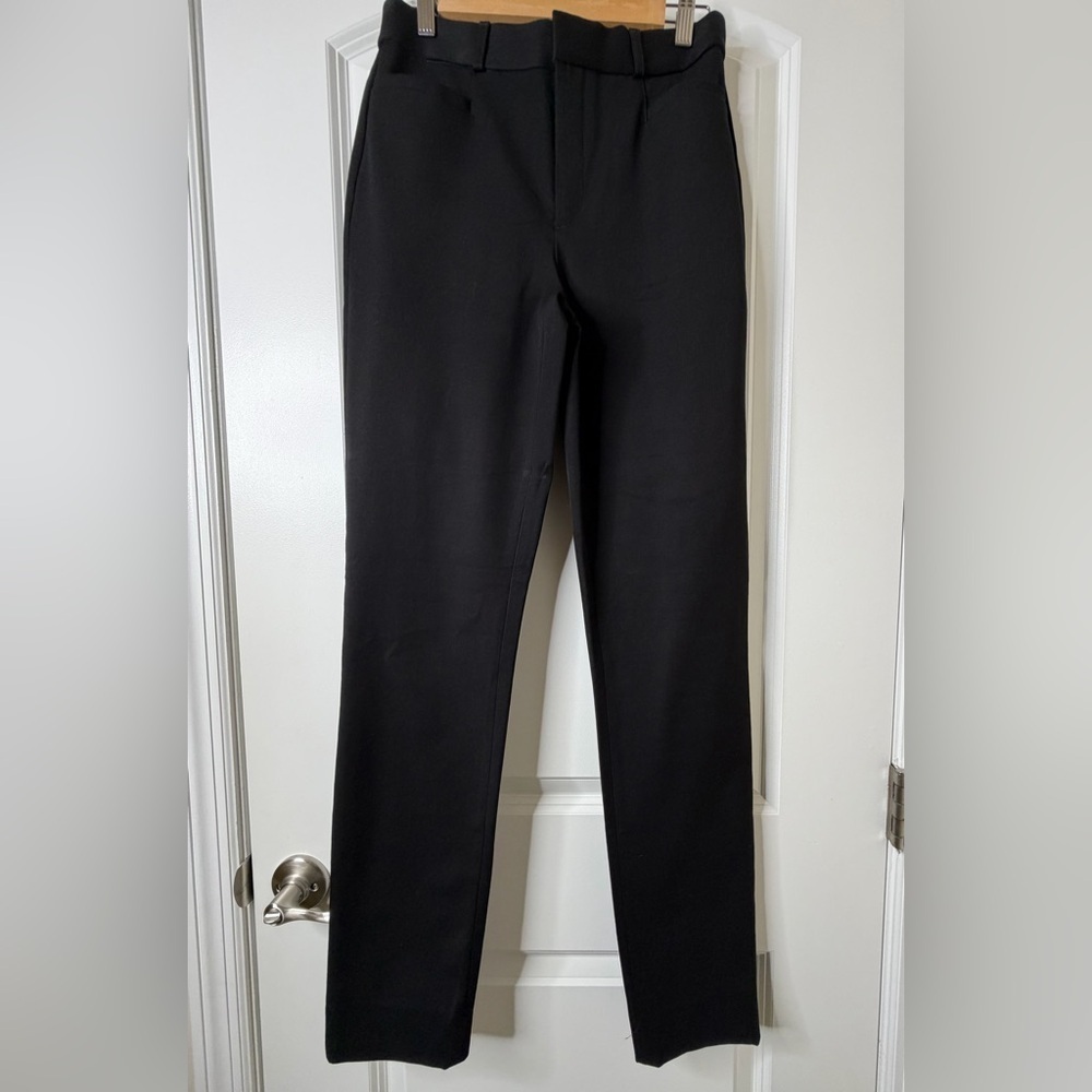 Banana Republic High-Rise Sloan Black Dress Pants 2 Tall Slim Leg Trousers - Picture 3 of 9